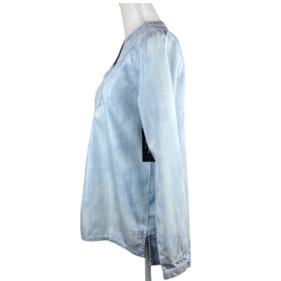 NWT. Coco Colette Light Blue Blouse. Size S. - Picture 3 of 6